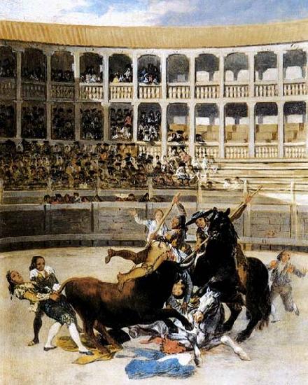 Francisco de goya y Lucientes Picador Caught by the Bull china oil painting image